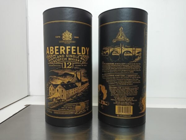 Aberfeldy 75cl, 12 ans age 1 Aberfeldy 12 ans d'âge - 70 cl - Single Malt Scotch Whisky - Vente à l'Export