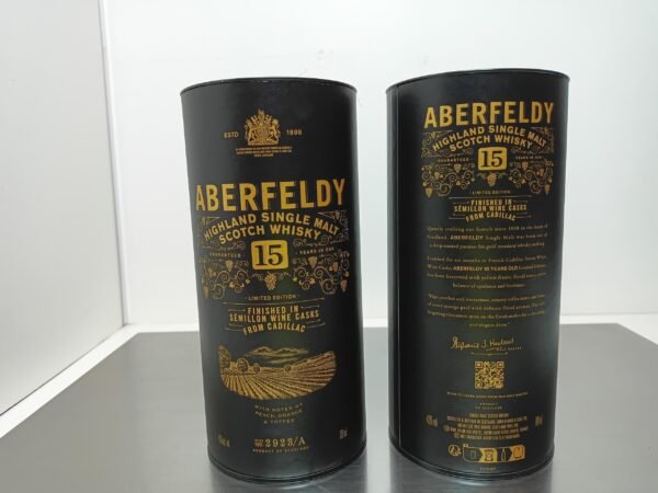 Aberfeldy, vente à l'export Aberfeldy 15 ans d'âge - Cadillac - Single Malt Whisky