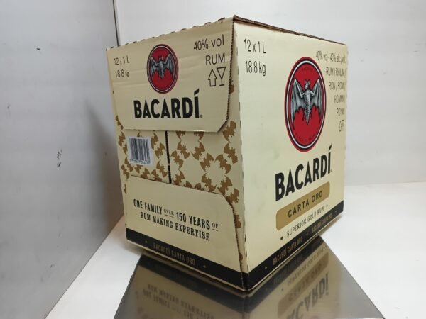 Bacardi Carta d'Oro 1LITRE 2 Rhum Ambré Bacardi - Carta d'Oro - 100 cl - Vente à l'Export