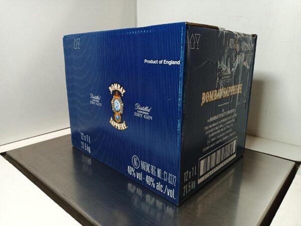 Bombay Sapphire, 1 litre vente en promo pour export 2 Bombay Sapphire London Dry Gin - Gin Premium aux 10 Botaniques - 1 Litre
