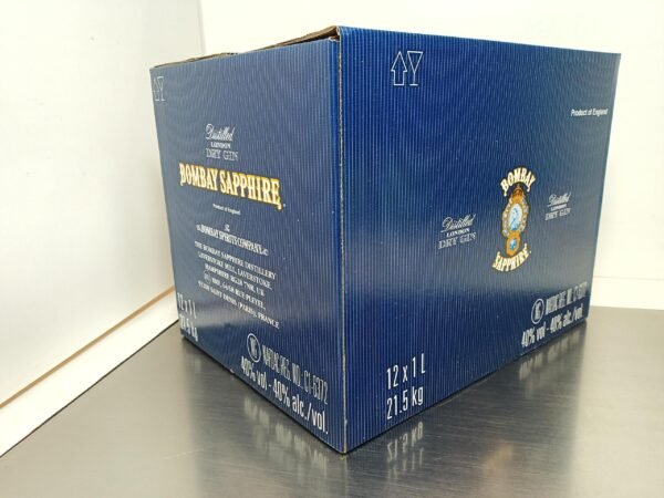 Bombay Sapphire, 1 litre vente en promo pour export 3 Bombay Sapphire London Dry Gin - Gin Premium aux 10 Botaniques - 1 Litre