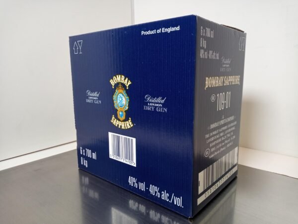 Bombay Sapphire Gin, 70cl pour export 1 Bombay Sapphire London Dry Gin - Gin Premium aux 10 Botaniques - 70cl
