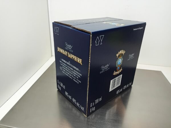Bombay Sapphire Gin, 70cl pour export 2 Bombay Sapphire London Dry Gin - Gin Premium aux 10 Botaniques - 70cl