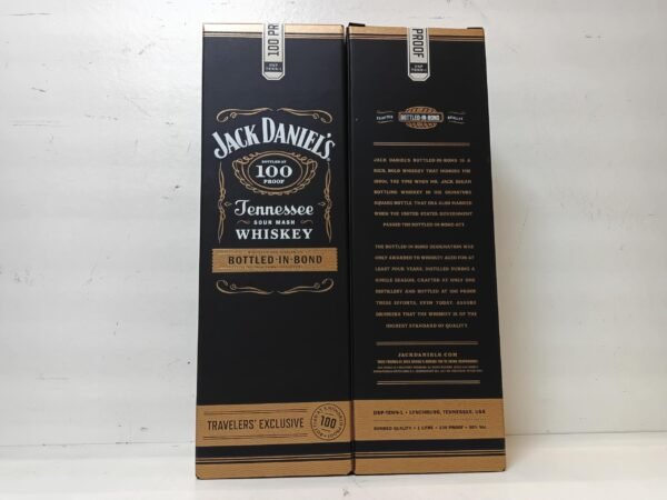 Jack Daniels, BOTTLE IN BOND 1LITRE 2 Jack Daniels Bottled in Bond Whisky - 50° - 100 cl - Vente à l'Export