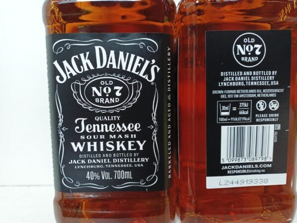 Jack Daniels, BOURBON 70 CL 1 Jack Daniels Old No. 7 - Whisky Bourbon - 70 cl - Vente à l'Export