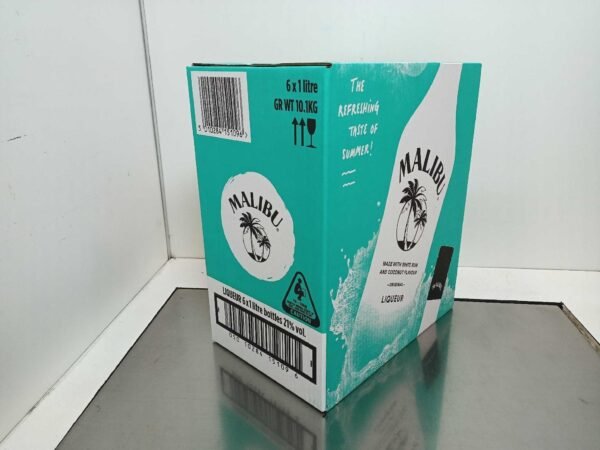 MALIBU 1LITRE 4 Malibu - Liqueur 21° - 100 cl - Vente à l'Export