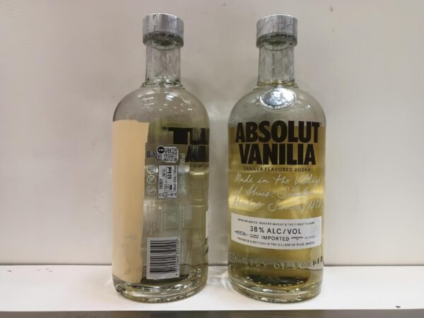 Vodka Absolut VANILLE 70CL Vodka Absolut à la Vanille - 70cl - Vente à l'Export
