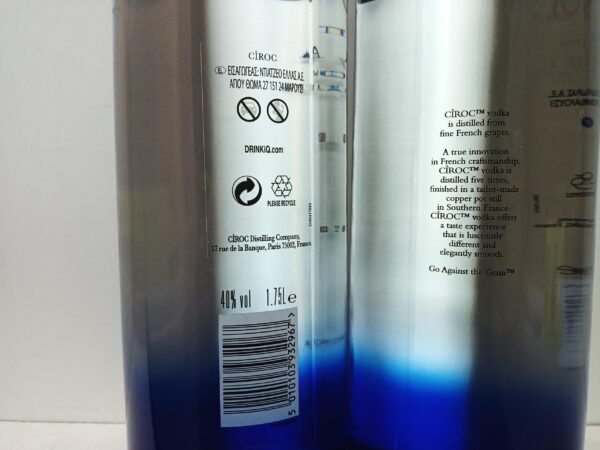 Vodka Français CIROC MAGNUM 175 CL vente à l'export 1 CÎROC Vodka - Magnum 175 cl - Vente à l'Export