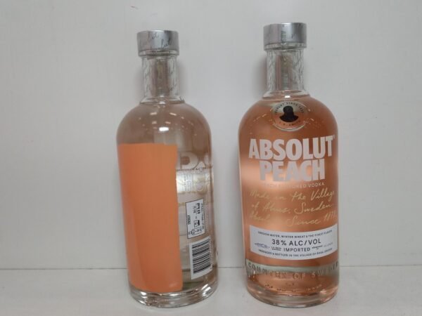 Vodka PECHE 70 CL Vodka Absolut à la Pêche - 70 cl - Vente à l'Export